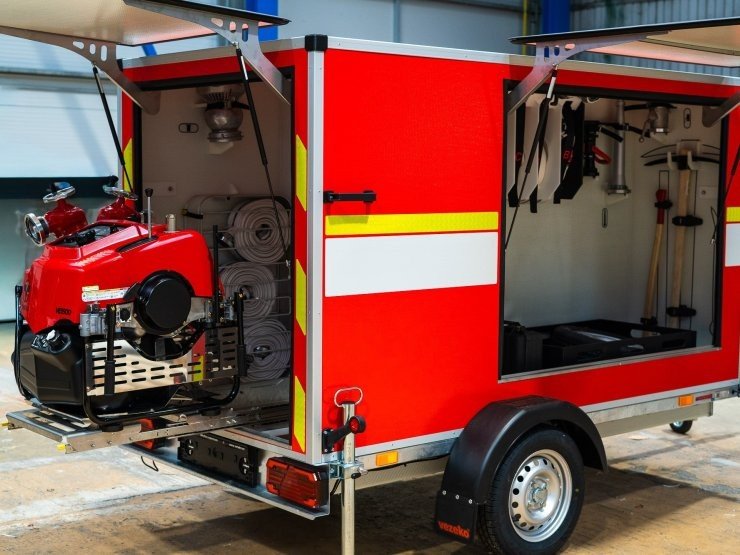 The fire trailer in practice: one piece of equipment, many types of callout