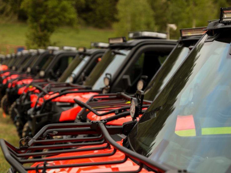 250 firefighters ATV and UTV Training in Mohelnice